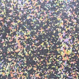 70s Splatter on Blue Quilt Glitter Cotton Fabric by Keepsake Calico