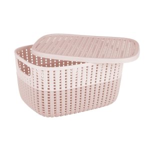 9 x 11 Ombre Stackable Plastic Weave Storage Bin by Top Notch