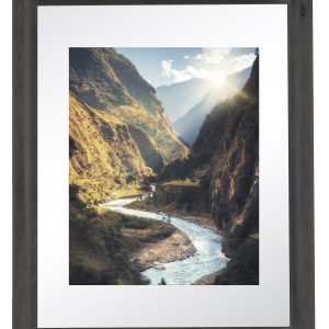 Rounded Corner Frame 11 x14 to 8 x10 -Black