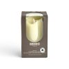 3 x 6 LED Ivory Wave Edge Pillar Candle by Hudson 43