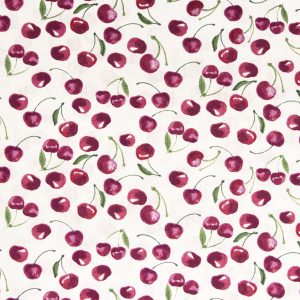 Tossed Cherries Novelty Cotton Fabric