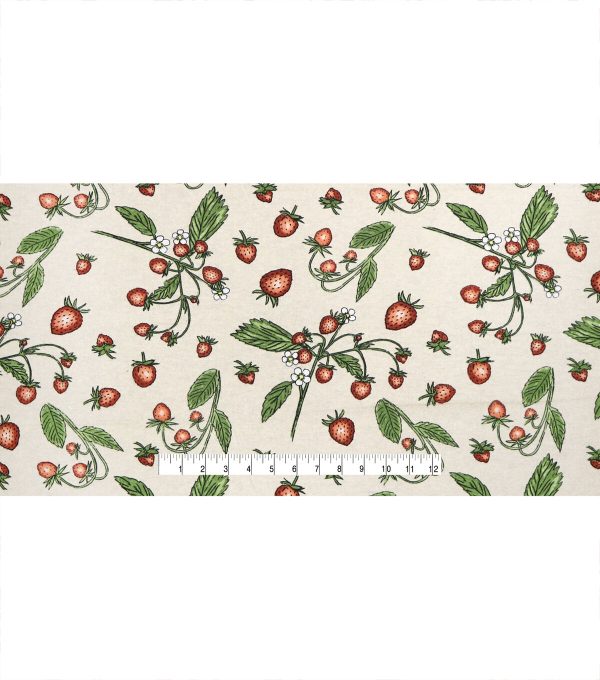 Strawberries Super Snuggle Cotton Fabric - Image 4