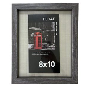Innovative Home Creations 8 x 10 Gray Wood Float Frame