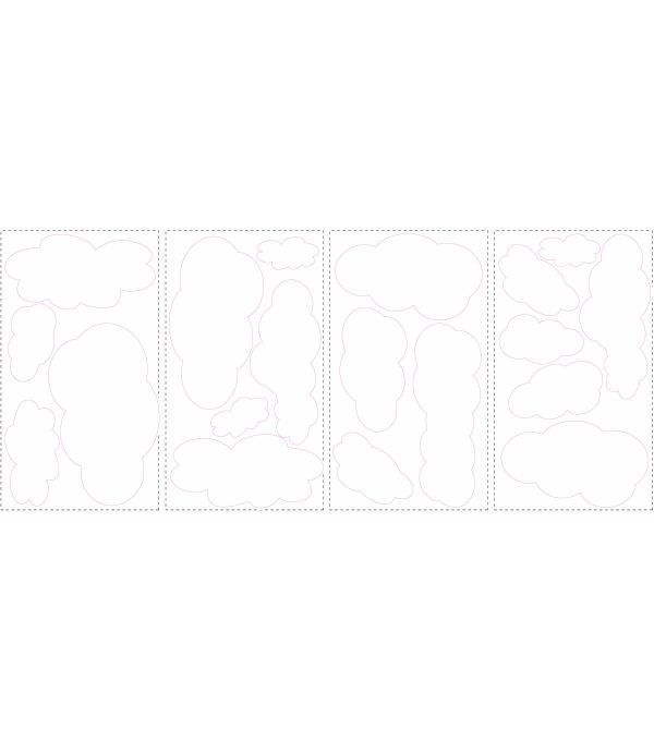RoomMates Wall Decals Clouds