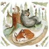 RoomMates Fox And Friends Peel   Stick Giant Wall Decal Wallpaper