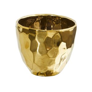 Nearly Natural 6 Designer Gold Vase