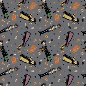 Hocus Pocus Character Toss Cotton Fabric - 1