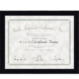 MCS 8.5 x 11 Regal Black Diploma Frame