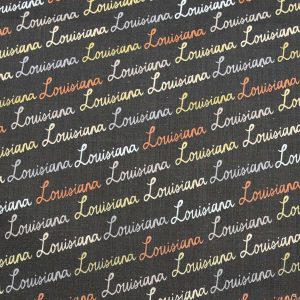 Louisiana Next Gen Words State Pride Cotton Fabric