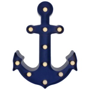 Northlight 12.5 Blue Anchor LED Marquee Wall Sign