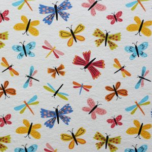 Multi Color Insects Super Snuggle Flannel Fabric By POP!