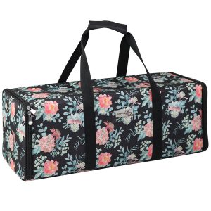 Everything Mary 22 Floral on Black Die Cut Machine Carrying Case
