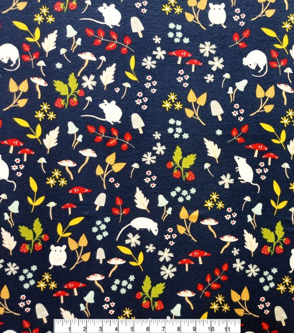 Fall Mouse Super Snuggle Flannel Fabric - Image 2