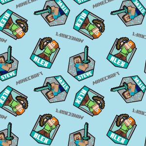 Minecraft Character Badge Cotton Fabric