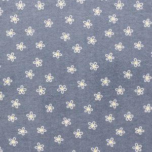 Super Snuggle POP! Scribble Floral Blue Flannel Fabric