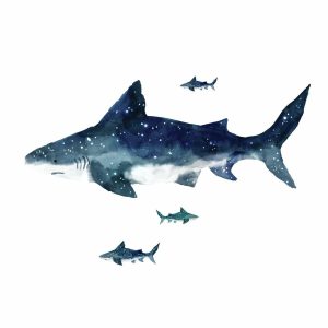 RoomMates Shark Peel And Stick Giant Wall Decals