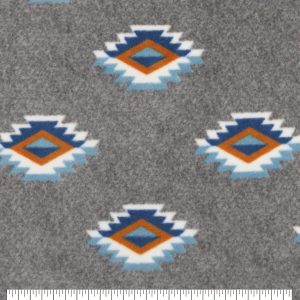 Southwest Aztec Stamp Luxe Fleece Fabric