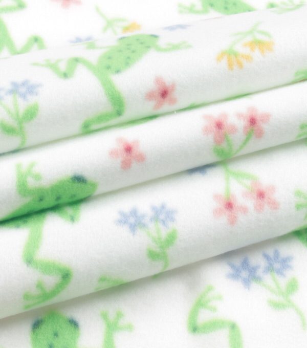 Jumping Frogs Blizzard Prints Fleece Fabric - Image 3