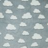 Sew Lush Cloud Gray Embossed Fleece Fabric