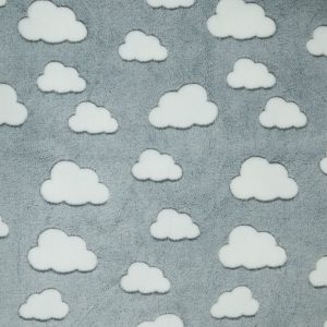 Sew Lush Cloud Gray Embossed Fleece Fabric