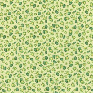 Hi Fashion Frogs   Lily Pads on Yellow Novelty Cotton Fabric