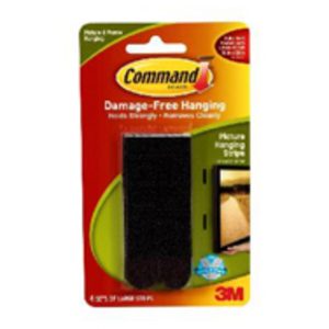 Command 4pk Black Large Picture Hanging Strips