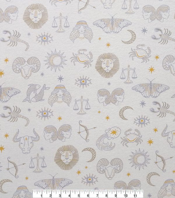 Zodiac Icons Super Snuggle Flannel Fabric - Image 2