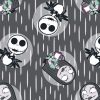 Nightmare Before Christmas Midnight Badge Fleece Fabric