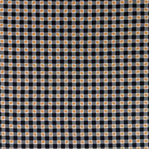 Black Pumpkin Plaid Cotton Fabric
