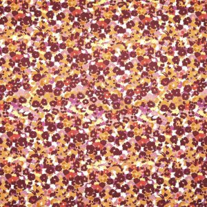 Orange   Red Floral Quilt Cotton Fabric by Keepsake Calico