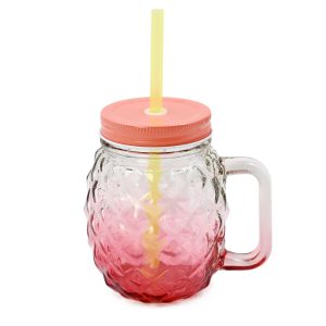 7 Summer Pineapple Mason Jar Tumbler by Happy - 1