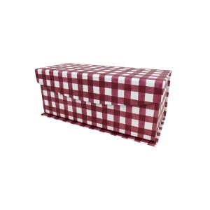 8 Red Checkered Fliptop Box by Hudson 43