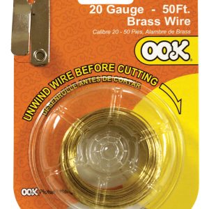 Ook 50  Brass 20 Gauge Picture Hanging Wire