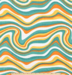Women s Empowerment Geometric Swirls Anti Pill Fleece Fabric
