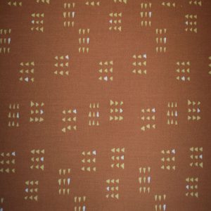 Square Clusters on Brown Quilt Cotton Fabric by Quilter s Showcase