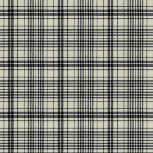 White   Black Plaid Super Snuggle Flannel Fabric