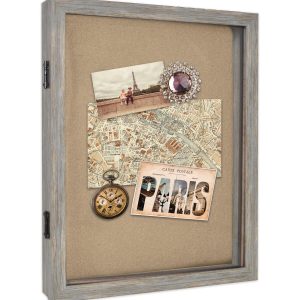 Enchante 12 x 12 Distressed Blue Shadow Bo x Photo Frame