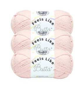 Lion Brand Feels Like Butta 218yds Worsted Polyester Yarn 3 Bundle
