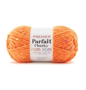 Premier Yarns Parfait Chunky Pom Pom 109yds Worsted Cotton Blend Yarn