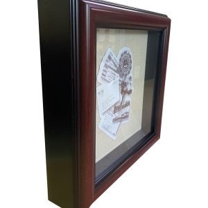 8 x 8 Rounded Cherry Shadowbox by Place   Time