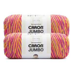 Caron Jumbo 595yds Worsted Polyester Yarn 2 Bundle
