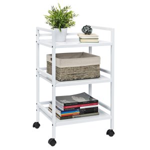 Honey Can Do 31 White Metal Multi Purpose Rolling Cart 30lbs