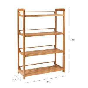 Organize It All 41 Bamboo 4 Tier Shelf