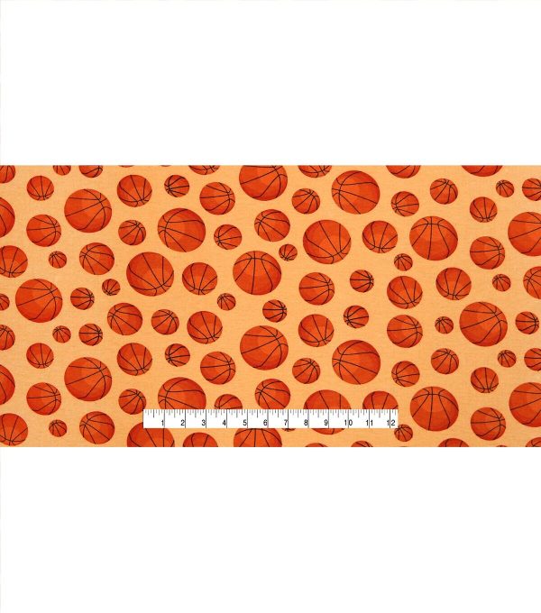 Basketball Super Snuggel Flannel Fabric - Image 4