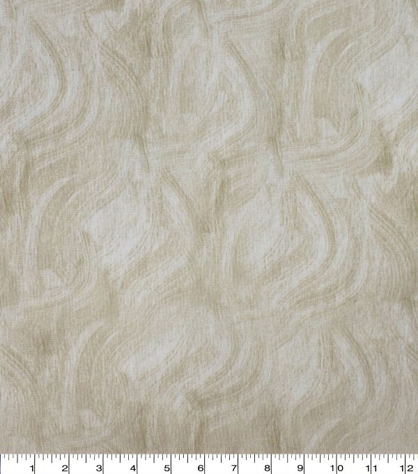 Cream Swirl 108 Wide Cotton Fabric - Image 2