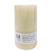 3 x 6 Ivory 3 Wick Unscented Poured Pillar Candle by Place   Time
