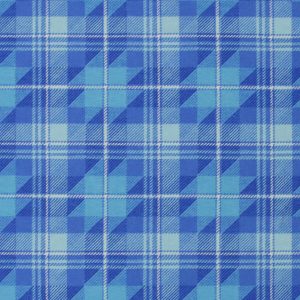 Blue Block Plaid Super Snuggle Flannel Fabric