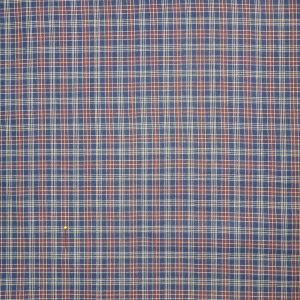 Navy Plaid Yarn Dyed Patriotic Cotton Fabric