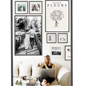 24 x 36 Black Thin Molding Poster Frame by Place   Time