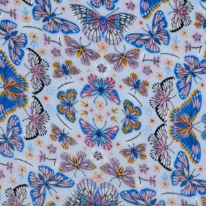 Spring Butterfly Sew Lush Fleece Fabric